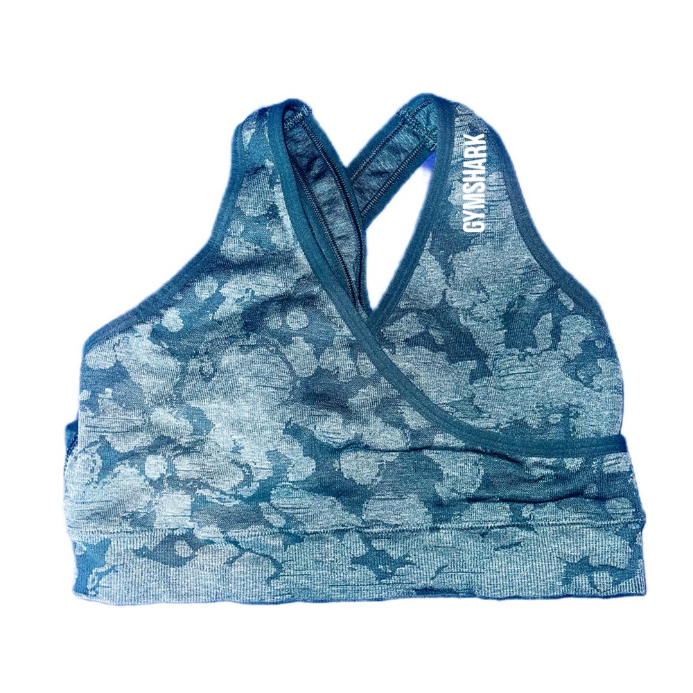 dark green gymshark sports bra